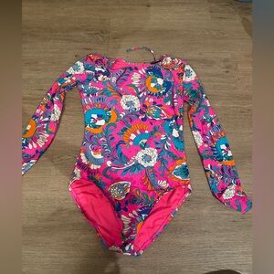 Kate Spade Pink and Blue Floral swimsuit